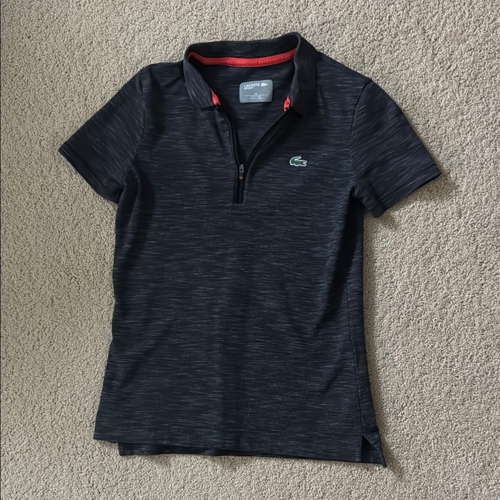 Lacoste Sport Black Polo Shirt size 34 / XS
